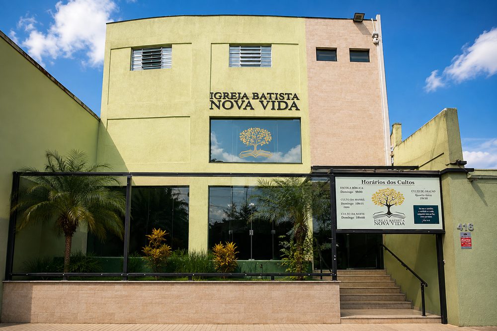 Fachada da Igreja Batista Nova Vida Jd. Ingá